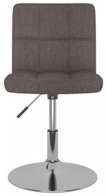 vidaXL 2 db tópszínű szövet forgó étkezőszék