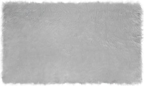 vidaXL Műgyapjú Szőnyeg Tafalla Szürke 100 x 200 cm Poliészter