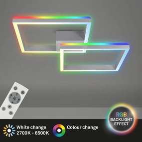 Brilo - LED RGBW Dimmelhető felületre szerelhető csillár FRAME 2xLED/17W/230V 2700-6500K + távirányító
