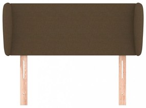 sötétbarna szövet fejtámla 93x23x78/88 cm