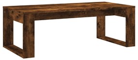 füstös tölgy színű szerelt fa dohányzóasztal 102x50x35 cm
