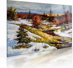 Kép - A tavasz érkezése (üvegen) (70x50 cm)
