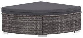 6 részes szürke polyrattan kerti ülőgarnitúra párnákkal