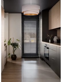 Duolla - Csillár zsinóron KOBO 1xE27/15W/230V átm. 45 cm krémes/arany