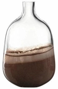 LEONARDO CASOLARE váza 34cm, barna-színtelen