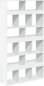 vidaXL fehér szerelt fa könyvespolc 100 x 33 x 187,5 cm