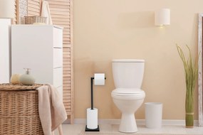Álló WC papír tartó Black 322744