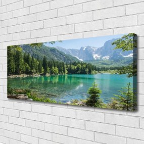 Vászonfotó Természet-hegység Lake Forest 100x50 cm