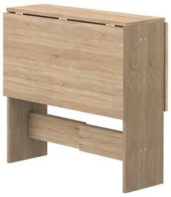 Bővíthető étkezőasztal tölgyfa dekorral 76x28 cm Papillon – TemaHome