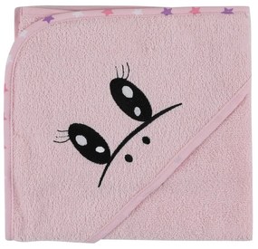 Rózsaszín pamut gyerek fürdőköpeny és fürdőlepedő szett 3 db-os 0-2 év Unicorn – Foutastic