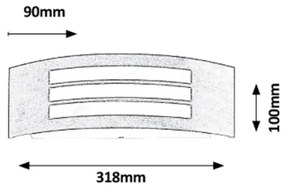 Rabalux 8511 - Roma kültéri fali lámpa 1xE27/14W/230V IP44