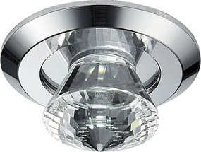 PREZENT 71017 ELEGANT Kristály Spot Lámpa Króm, Átlátszó LED IP20
