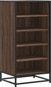 vidaXL barna tölgy színű szerelt fa cipőtartó 48x38x97,5 cm