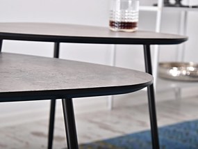 Dohányzóasztal Rossi Xl (beton + fekete). 1111532
