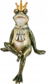 Királylány béka figura Pierrot mesebeli béka dekoráció a belső térbe
