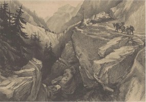 Fotótapéta Flizelin Fal Hálószoba Festői hegyek 208x146 Ragasztó