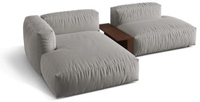 Világosszürke moduláris sarokkanapé (bal oldali) Martina – Micadoni Home