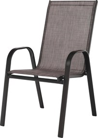 Rakásolható szék, barna melír/barna, ALDERA