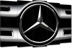 Vászonkép 150x95 Mercedes Fekete-fehér