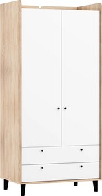 Dolce szekrény DOL-20 2D2S sonoma fehér 90 cm