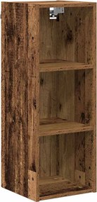 vidaXL Függő szekrény tárolóval Riga Öreg fa 30 x 29,5 x 80 cm Faanyag