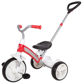Gyerek háromkerekű tricikli vezetőrúddal Qplay Elite Plus piros