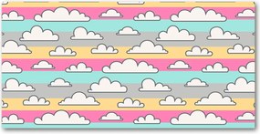 Fotótapéta falra edzett üveg Felhők 140x70