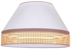 Duolla - Mennyezeti lámpa AVIGNON 3xE27/15W/230V á. 60 cm fehér/rattan