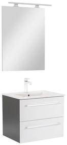 Vario Clam 60 komplett fürdőszoba bútor antracit-fehér