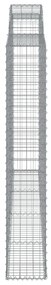 4 db íves horganyzott vas gabion kosár 300x30x180/200 cm