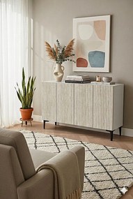 Zeynep 120 - White, Travertine