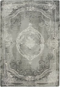 Szürke Nappali Szőnyeg Dísz Mandala Növényi Puha Galya 160x230 cm