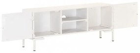 fehér tömör mangófa TV-szekrény 115 x 30 x 46 cm