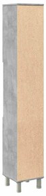 betonszürke forgácslap fürdőszobaszekrény 30 x 30 x 179 cm