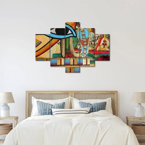 Egyiptomi motívumú kép (150x105 cm)
