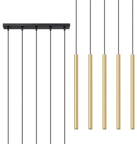 Sollux SL.1198 - Csillár zsinóron PASTELO 5xG9/8W/230V arany