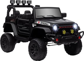 AIYAPLAY Elektromos Autó Gyermekeknek 3 Éves Kortól, 12V Akkumulátoros Off-Road Autó Távirányítóval, Rugózott Kerekek, Bluetooth, LED Fényszórók, Szar