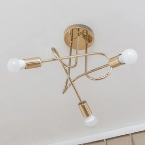 OXFORD felületre szerelt mennyezeti csillár 3xE27/15W/230V arany
