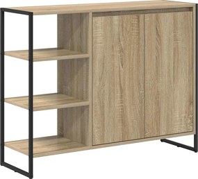 vidaXL Oldalsó szekrény Sonoma 96.5 x 30 x 75 cm Faanyag