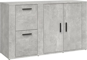 vidaXL betonszürke szerelt fa tálalószekrény 100x33x59,5 cm