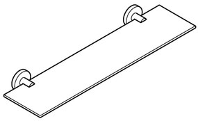 GROHE 412022430 - START üvegpolc, 530 mm, fekete