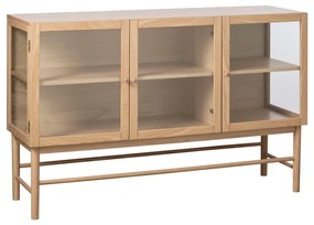 Natúr színű tölgyfa tálalószekrény 88x140 cm Elba – Unique Furniture