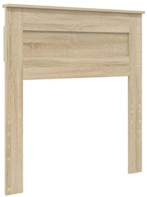 vidaXL Ágykeret matracmal Sonoma tölgy 75 x 190 cm Tömör fenyőfa