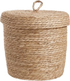 RUSH ROPE tengerifű kosár fedéllel Ø 30 cm
