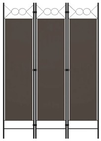 vidaXL antracitszürke 3 paneles paraván 120 x 180 cm