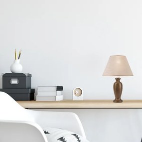 Asztali lámpa AMFORA 1xE27/60W/230V sötét barna/bükkfa