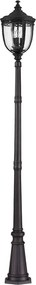 Feiss ENGLISH BRIDLE FE-EB5-L-BLK Utcai lámpa 3x60W/E14 IP44
