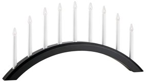 Markslöjd 705957 - Karácsonyi gyertyatartó AVENTO 9xE10/3W/230V fekete