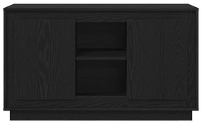 Fekete tölgy oldalszekrény 102x35x60 cm Mérnöki fa