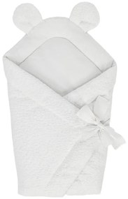 Fehér buklé babapólya 35x65 cm – Meowbaby